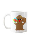 Huggable Clown Brown Squirrel mugs