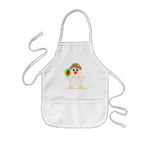 Huggable Clown White Chicken aprons by huggables Huggable Clown White Chicken aprons