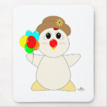 Huggable Clown White Chicken Mouse Mat