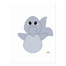 Huggable Dolphin Postcard