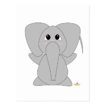 Huggable Elephant Postcards