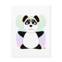 Huggable Fairy Panda Bear postcards by huggables Huggable Fairy Panda Bear postcards