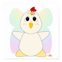 Huggable Fairy White Chicken posters