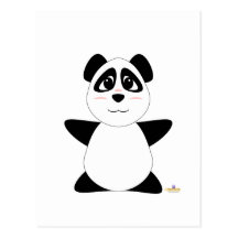 Huggable Panda Bear Postcards