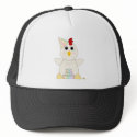 Huggable Pastel Birthday White Chicken hats