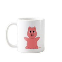 Huggable Pink Piglet mugs