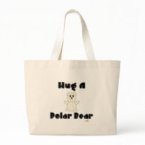 Huggable Polar Bear Hug A Polar Bear Tote Bag