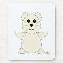 Huggable Polar Bear mousepads