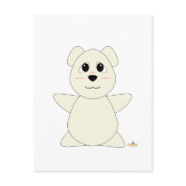 Huggable Polar Bear Post Card