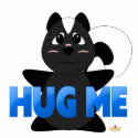 Huggable Skunk Blue Hug Me photo sculptures