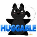 Huggable Skunk Blue Huggable photo sculptures