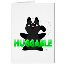 Huggable Skunk Green Huggable Card