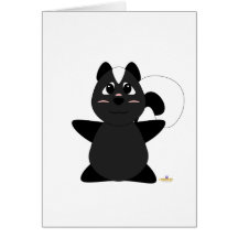 Huggable Skunk Greeting Card