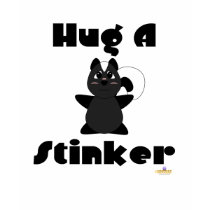 Huggable Skunk Hug A Stinker t-shirts