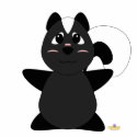 Huggable Skunk photo sculptures