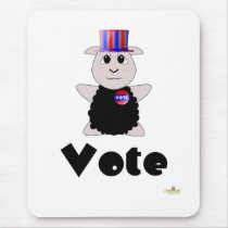 Huggable Voting Black Sheep Vote mousepads by huggables Huggable Voting Black Sheep Vote mousepads