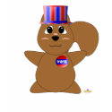 Huggable Voting Brown Squirrel t-shirts by huggables Huggable Voting Brown Squirrel t-shirts
