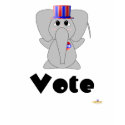 Huggable Voting Elephant Vote t-shirts by huggables Huggable Voting Elephant Vote t-shirts