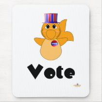 Huggable Voting Goldfish Vote mousepads by huggables Huggable Voting Goldfish Vote mousepads