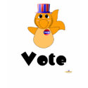 Huggable Voting Goldfish Vote t-shirts