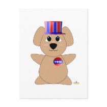 Huggable Voting Koala Bear postcards