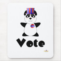Huggable Voting Panda Bear Vote mousepads by huggables Huggable Voting Panda Bear Vote mousepads