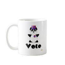 Huggable Voting Panda Bear Vote mugs