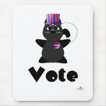 Huggable Voting Skunk Vote mousepads by huggables Huggable Voting Skunk Vote mousepads