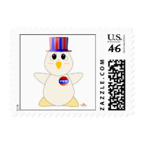 Huggable Voting White Chicken postage
