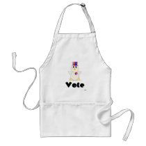 Huggable Voting White Chicken Vote aprons by huggables Huggable Voting White Chicken Vote aprons
