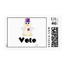 Huggable Voting White Chicken Vote postage by huggables Huggable Voting White Chicken Vote postage