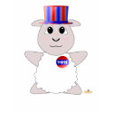 Huggable Voting White Sheep t-shirts by huggables Huggable Voting White Sheep t-shirts