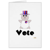 Huggable Voting White Sheep Vote cards by huggables Huggable Voting White Sheep Vote cards