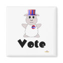 Huggable Voting White Sheep Vote magnets by huggables Huggable Voting White Sheep Vote magnets