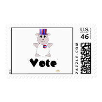 Huggable Voting White Sheep Vote postage