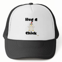 Huggable White Chicken Hug A Chick Hat