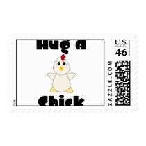 Huggable White Chicken Hug A Chick postage