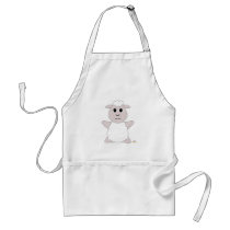 Huggable White Sheep aprons by huggables Huggable White Sheep aprons