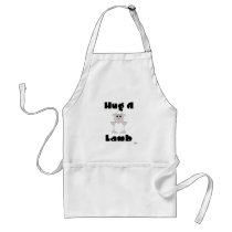 Huggable White Sheep Hug A Lamb Aprons