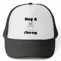 Huggable White Sheep Hug A Sheep hats