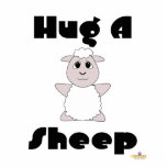 Huggable White Sheep Hug A Sheep Photo Cut Out