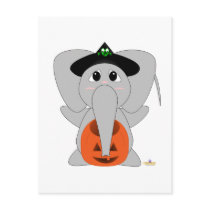 Huggable Witch Elephant postcards by huggables Huggable Witch Elephant postcards
