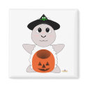 Huggable Witch White Sheep magnets by huggables Huggable Witch White Sheep magnets