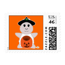 Huggable Witch White Sheep Postage Stamps