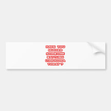 Hugged Someone Battling Lymphoma Today? Bumper Stickers