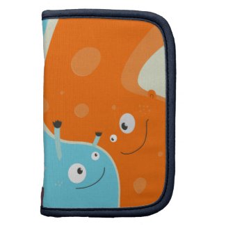 Hugging Fire and Ice Creatures Cute Planner