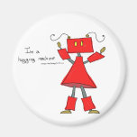 Hugging machine fridge magnets