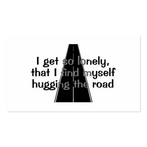 Hugging The Road Business Card Template (back side)