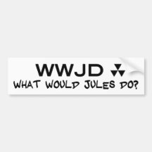 Hugh Howey What Would Jules Do Sticker Bumper Sticker
