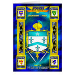 HUGHES FAMILY COAT OF ARMS CREST AND SHIELD cards